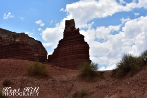 Chimney Rock in Capitol Reef National Park Utah