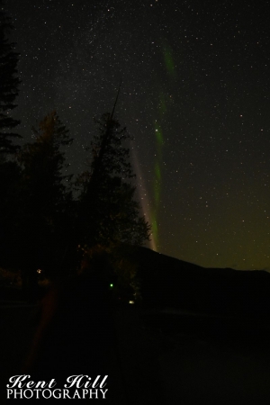 Aurora Borealis 2 from Lake McDonald in Glacier National Park Montana