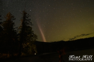Aurora Borealis 4 from Lake McDonald in Glacier National Park Montana