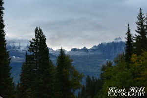 The Garden Wall from Lake McDonald Valley in Glacier National Park Montana