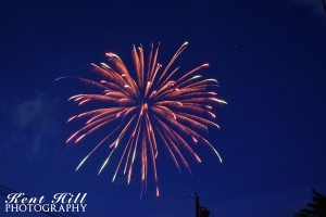 Fireworks over Evergreen Montana