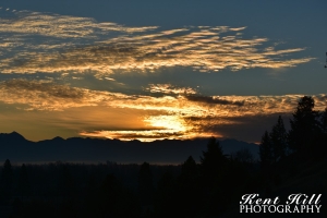 Sunrise 2 over Evergreen Flathead Valley Montana