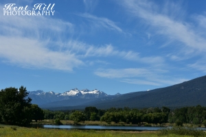 Bitteroot Valley Pond and Mountins Montana