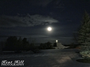 Church Cross and Moon Whitefish Stage and Evergreen Drive Kalispell Montana