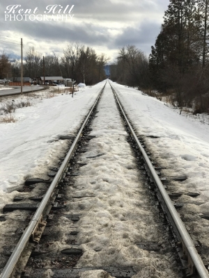 Train Tracks in Evergreen Montana