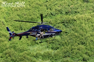 Two Bear Air finishing a Hoist Mission Glacier National Park Montana