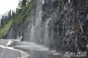 Weeping Wall on Sun Road in Glacier National Park Montana