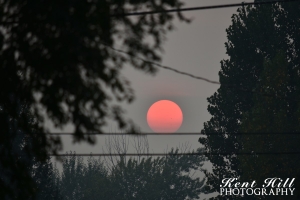 Smokey Sunset from Evergreen Montana