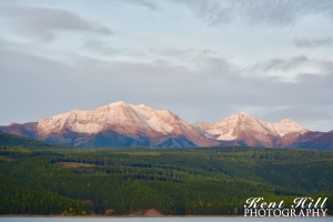 Alpenglow on Great Northern Mountain Montana