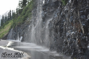 Weeping Wall on Sun Road in Glacier National Park Montana