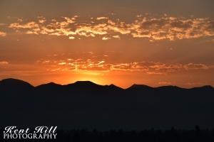 Sunrise over Evergreen Flathead Valley Montana