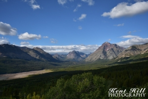 Two Medicine Lake and Mountains in Glacier National Park Montana