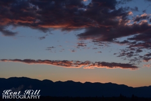Sunrise Reflection on Clouds Flathead Valley Montana