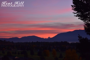 Sunrise 2 Over Village Greens looking into Glacier National Park Montana